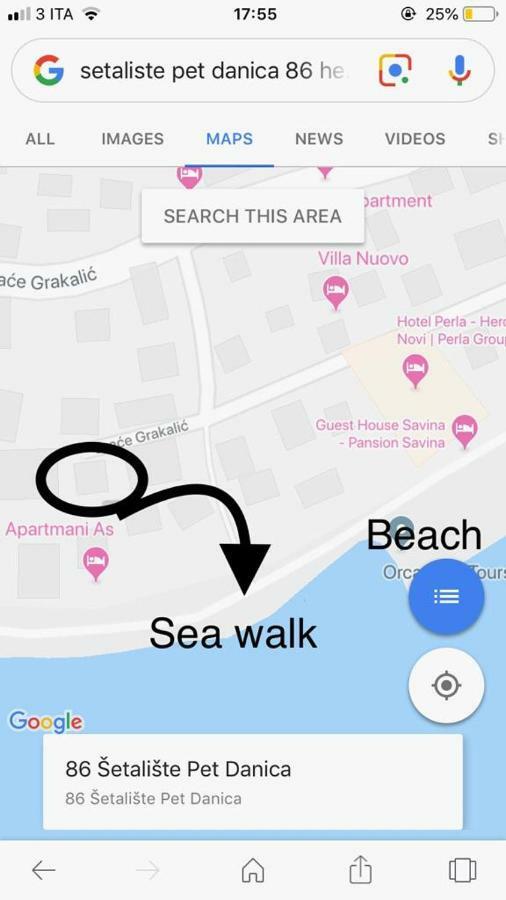 Casa Bianca Leilighet Herceg Novi Eksteriør bilde